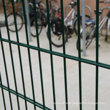 High Security Polyester Powder Coated Double Wire Mesh Panels Perimeter Fence.
